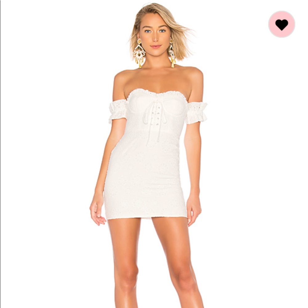 White corset mini dress